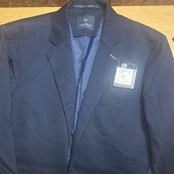 Tailorbryd Navy Blue Stretch Sports coat NWT 42L - Picture 4 of 6